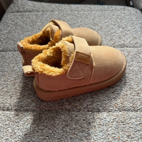 Toddler Girls Snow Boots Non-Slip Rubber Fleece Lined Low-Top with Closure Sz 6 - Picture 3 of 15